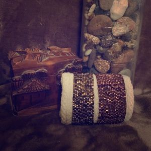 Pair of chic beaded bracelets